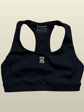 Bandit Running Stamina™ Scoop Neck Run Bra size Small Black Sports Bra